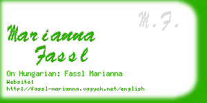 marianna fassl business card